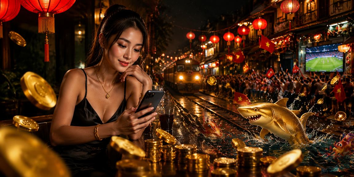 Người chơi giải trí bắn cá tại chợ đêm Hà Nội